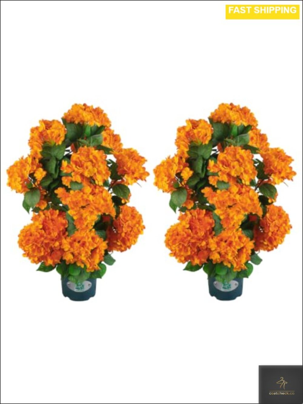 30 Inch Faux Hydrangea Tree in Pot UV Resistant Artificial Outdoor Plant